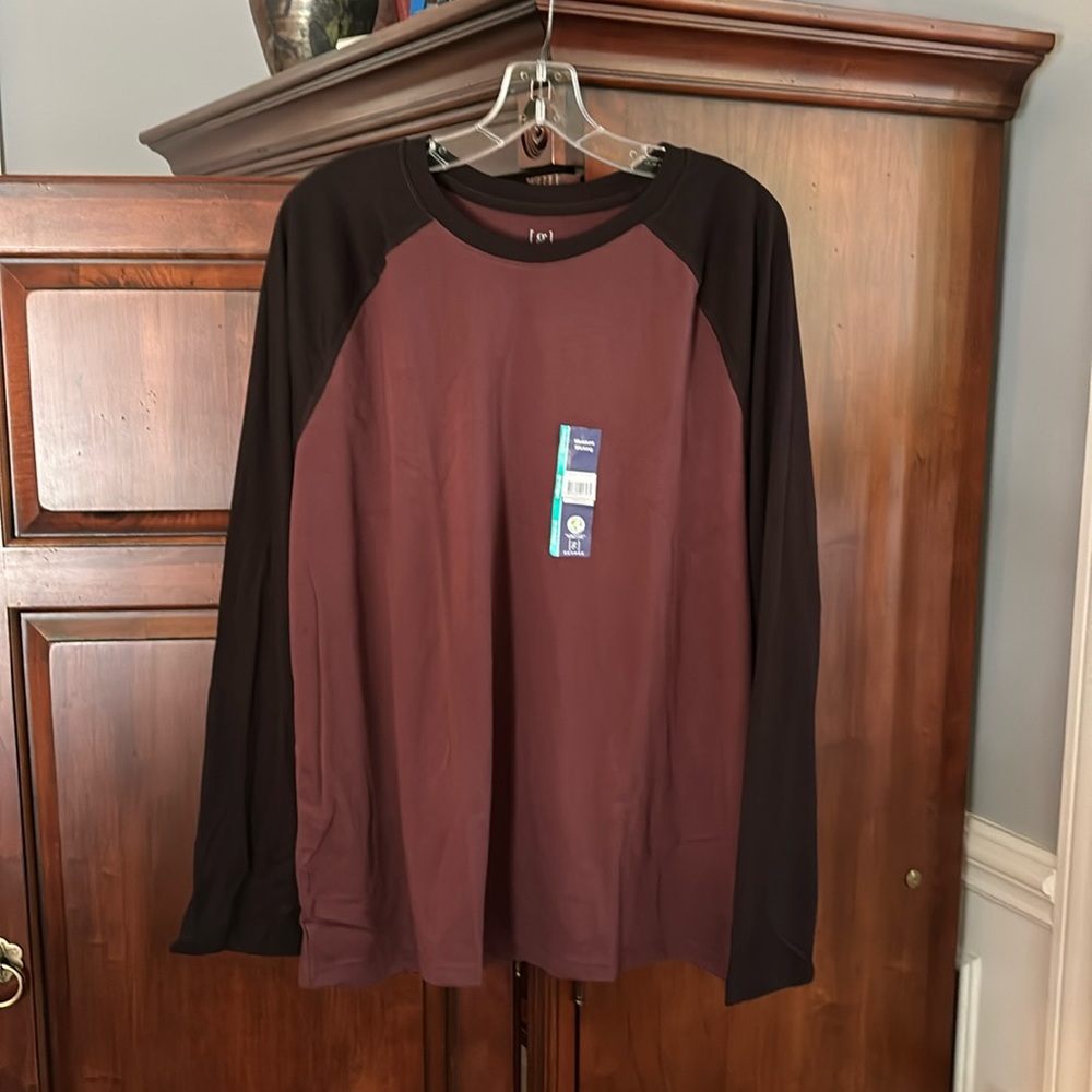NWT Crewneck Long Sleeve Raglan Baseball T-shirt - Picture 4 of 6